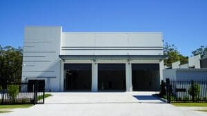 Commercial client occupier building design and completion. Built by Clarkes Design and Construct. QLD industrial and commercial builders. Inventory Crt Arundel Gold Coast.