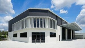 Drone captures Beenleigh client construction project for Clarkes Design and construct to design, build and handover within budget and timeframe